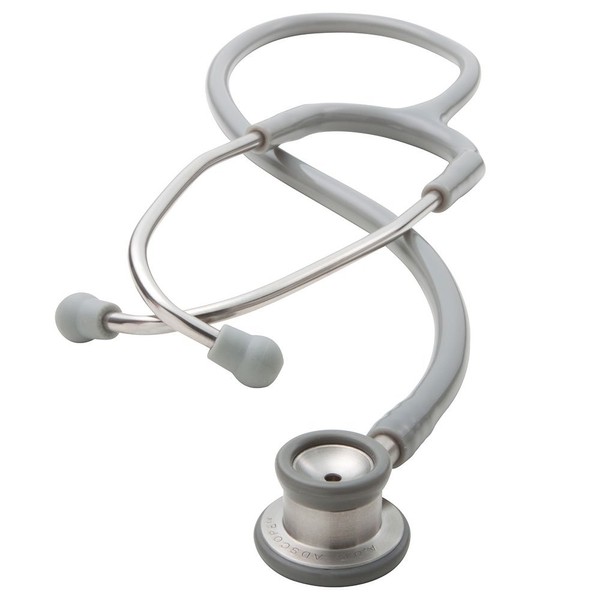 ADC Adscope 605 Premium Infant Clinician Stethoscope, Lifetime Warranty, Gray