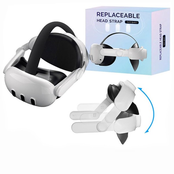 Electro-weideworld Adjustable Head Strap Compatible with Oculus Meta Quest 3,