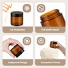 2 oz Glass Jars with Lids, 6 Pack Amber Small