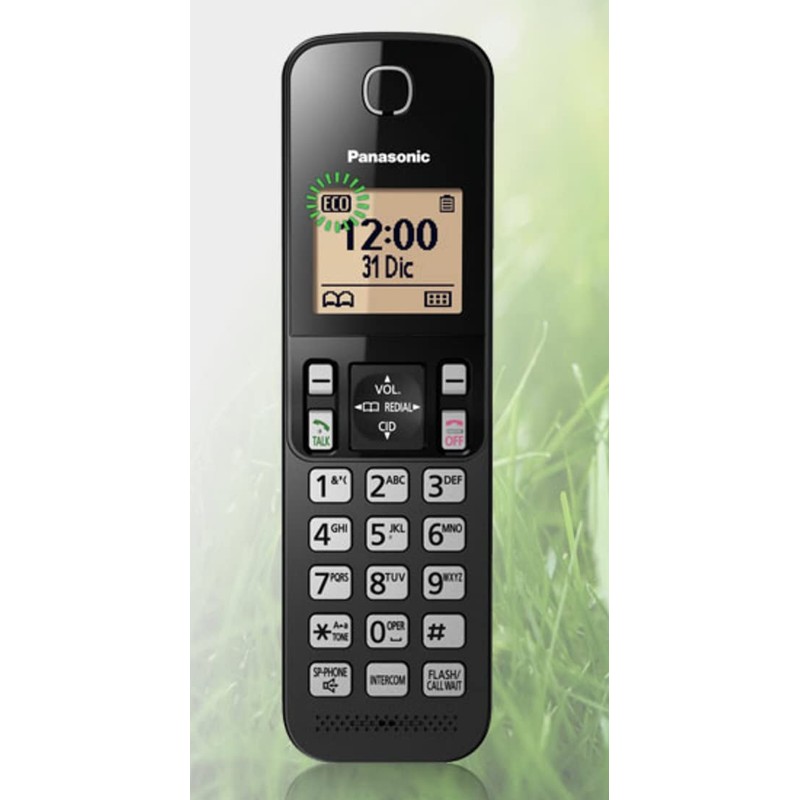 Panasonic KXTGC-352MEB Teléfono Inalámbrico de Línea Fija Color Negro