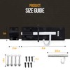 onesto Pack of 2 - Gate Bolt Lock Shed Door