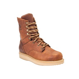 Georgia Boot Men's 8" Wedge Work Boot, Barracuda Gold, Size 9.5(W)