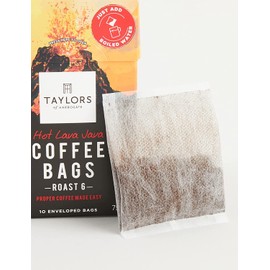 Taylors Coffee Bags (Each Pack 10 Bags). Pick Any 6 from 4 Flavours Inc. Rich Italian, Hot Lava Java, Decaffe and Flying Start. (Total 60 Bags)