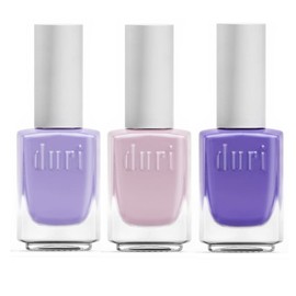 duri Nail Polish, DURI-204 Love Is Blind, 3 Piece Set, Light Purple, Light Pink, Purple Combo, Glossy Finish, Quick Drying, 0.45 Fl Oz each