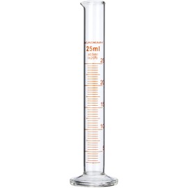 ACADEMY/KING SCIENTIFIC EA-MZ9V-HJQI GLASS MEASURING CYLINDER (GRADUATED BOROSILICATE GLASS) 25ML