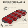 BRONYPRO Silicone Muffin Pan with Metal Frame, Egg Bite Maker
