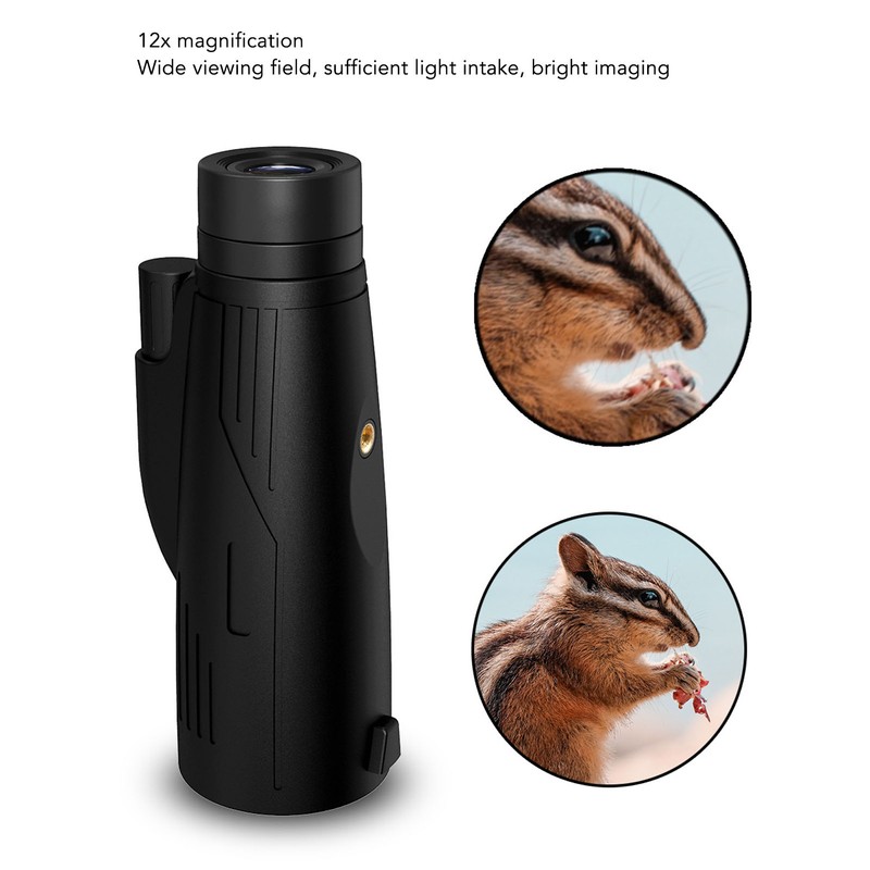 12x50 Portable Monocular Multi Layer Coating HD Zoom Lens Large