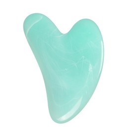 expressbuynow Gua Sha Facial Tools,Gua Sha Stone,Guasha Tool for Face,Facial and Body Massager for Women，Green