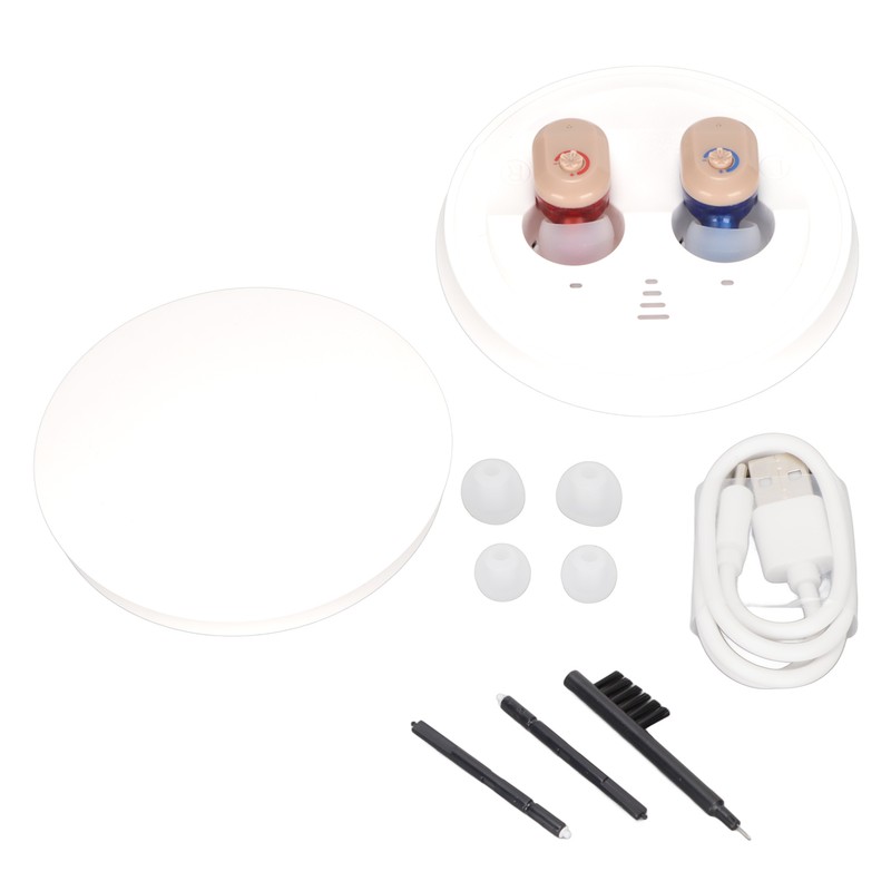 ZUFO Wireless Hearing Amplifier Rechargeable Adjustable Portable Hearing Amplifier Earbuds