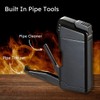 Visol Epirus Soft Flame Refillable Gas Lighter, Built-in Pipe Tools,