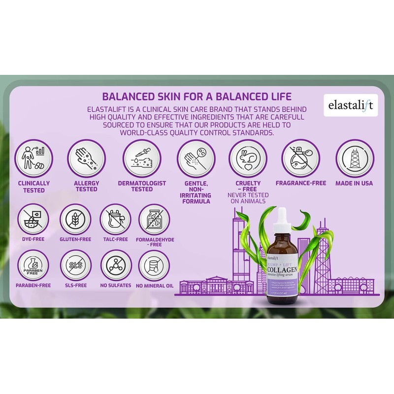 Elastalift Collagen Firming Cream & Serum Bundle - Anti-Aging, Plumping,