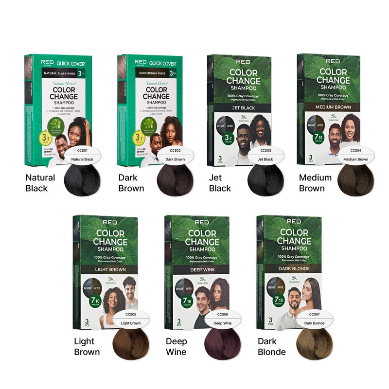 Red by Kiss Color Change Shampoo – Permanent Hair Color