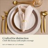 50-Pack Disposable Linen-Feel Blue Napkins, 12" x 17" Cloth-Like Paper