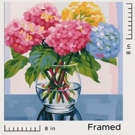 DIY Paint By Numbers Kit – Framed & Unframed (Easy Home Art for All Ages):_Geometric Majesty (Buy 2, Only $7.95 Each!)