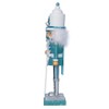 Kurt Adler Hollywood Nutcracker, 17-Inch, Turquoise/White (HA0152)