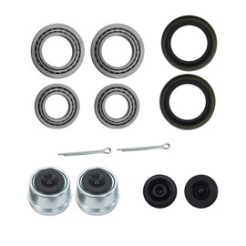 Thomletha 2 Set Trailer Bearing Kit L44649/L44610 L68149/L68111 and 171255TB Compatible with 1-3/8 3500 LB Boat Trailer Axle