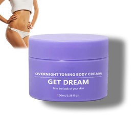 Overnight Toning Body Firming Cream, Skin Tightening Cream for Women, Improve Loose Skin, Hydrating Body Moisturiser, Skin Firming Body Creams for All Skin Types (100ml, 3.38 fl oz)