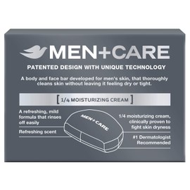 Dove Men+Care Clean Comfort Body+Face Bar, 4 Ounce, 6 Count