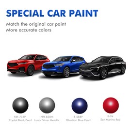 XTryfun NH830M Lunar Silver Touch Up Paint for Car, DIY Car Paint Scratch Repair Kit, Automotive Paint, Quick & Easy Fix Scratch Repair Compatible with Acura MDX/RDX/TLX/ILX/RLX