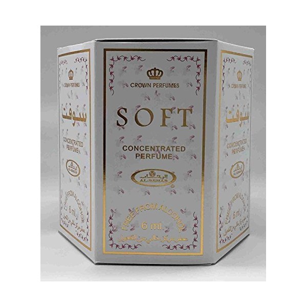 Soft - 6ml (.2oz) Roll-on Perfume Oil by AlRehab (Box of 6)