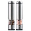 Electric Salt and Pepper Grinder Set - Battery Operated Stainless