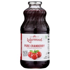 Lakewood 100 Pure Cold Pressed Cranberry Juice 32 Fl Oz Kosher Certified Unsweetened