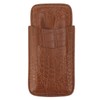 Cigar Holder Case Artificial Leather Portable Durable Elegant 3 Finger
