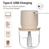 USB Charging Electric Food Processor - 600ML with 3 Additional