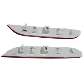 Rear Right Passenger & Left Driver Pair Reflector Lamp Light Set of 2 Replacement For Nissan 2013-2020 Pathfinder 2009-2014 Maxima 2011-2017 Leaf 2019-2025 Altima Red Plastic Lens NI1184101 NI1185101