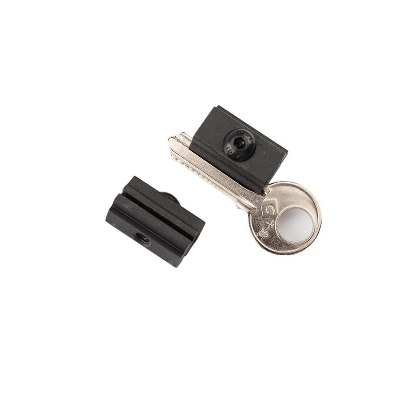 Vertical Key Clamp (1 Set), Black Hardened Metal with Precision