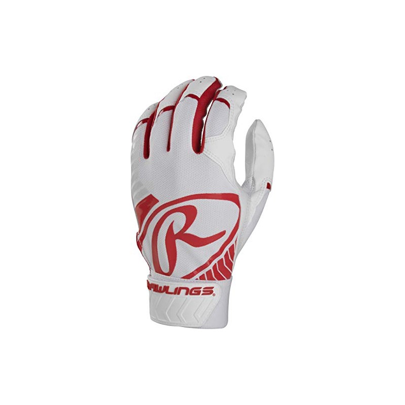 Rawlings BR51BY-S-90 Baseball Batting Gloves, Scarlet, Large