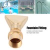Brass Narrow Fan Jet Water Fountain Nozzle Spray Head Adjustable