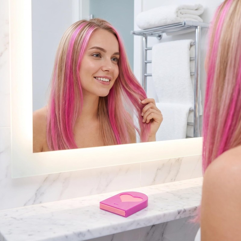 KALLORY Paleta de tizas para teñir el cabello de 12