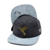 Du Hirsch Bavarian Snapback Cap Kingfisher Gin Dark Grey Felt