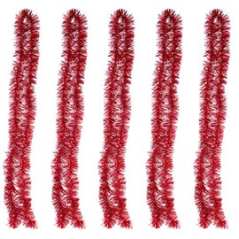 Absolute Deal Tinsels Christmas Tree, Set of 5 Christmas Tinsel, 2 Meter long Tinsel for Xmas Garland, Wedding, Birthday, New Year Party