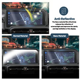 Ruiya Screen Protector for 2024 Land Cruiser 12.3-in Touch Screen,for Land Cruiser Prado J250 LC250 Accessories Plastic Nano Film Compatible with 2024 2025 Toyota Land Cruiser/First Edition(2Packs)