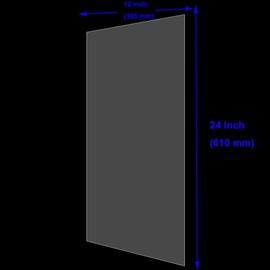 FAATCOI 30 PCS Clear Blank Stencil Sheets 12 x 24 Inches, 6 mil Blank Mylar Templates, Large Blank Stencil Material for Making Your Own Stencils