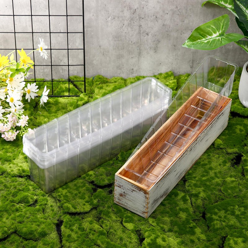 Domensi 25 Pcs Plastic Liners for Planters Planter Box Liner