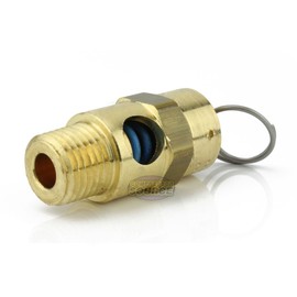 New 1/4" ASME Brass Safety relief Valve 70 PSI American made Compressed air pop off valve