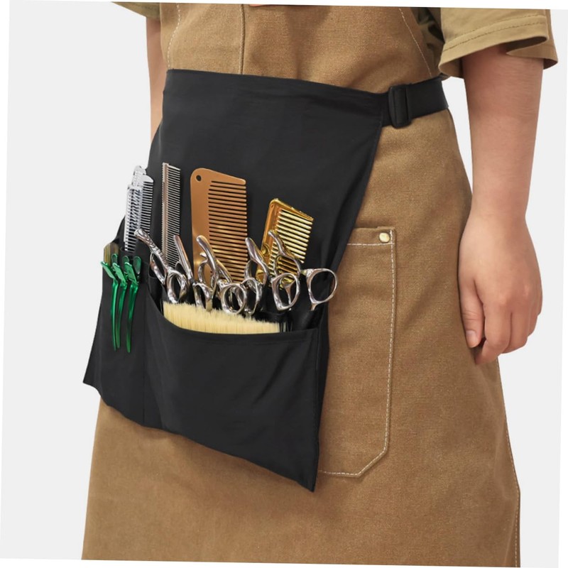 SAFIGLE Classic Black Hairdressing Apron with Adjustable Straps Essential Tool