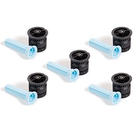 Rain Bird Nozzle for he or Vans 15 Mile Remote Static Sprinkler e.g. Work Heavy Duty Black 3.3 M to 4.6 m, Water Saving, 5 pieces (15 he-van, Black)