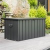 cattino 100 Gallon Outdoor Storage Box, Waterproof Deck Box, Patio