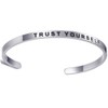Jude Jewelers Pulsera apilable de acero inoxidable con mantra, regalo