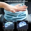 UOEPOWA Foldable Car Trash Can, Cute Folding Leather Car Garbage