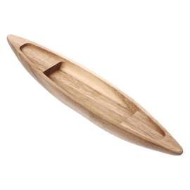 Sarini Wooden Fishing Boat Model Decoration Unfinished Boat Ornaments Craft for Party Decoration Shelf Decor Nautical Theme Handmade Boat Craft