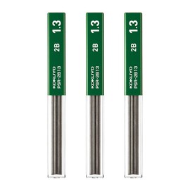 Kokuyo PSR-2B13-1PX3SET Mechanical Pencil Refill, 0.05 inch (1.3 mm), 2B, Set of 3