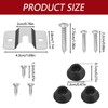 2 Sets Dartboard Hanging Bracket Dartboard Hanging Screws Wall Mounting