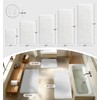 Disolla White Bathroom Rug 20x32 Non Slip Fluffy Bath Mat