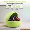 ehuoyan Decorative Green Candy Bowl For Kitchen Counter Key Bowl