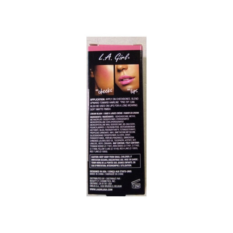 LA Girl Soft Matte Cream Blush Kiss Up GBL444. Lot